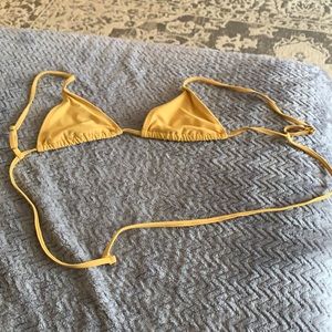 Yellow bathing suit top